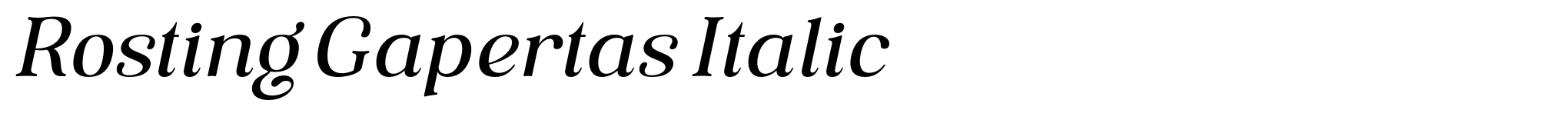Rosting Gapertas Italic image